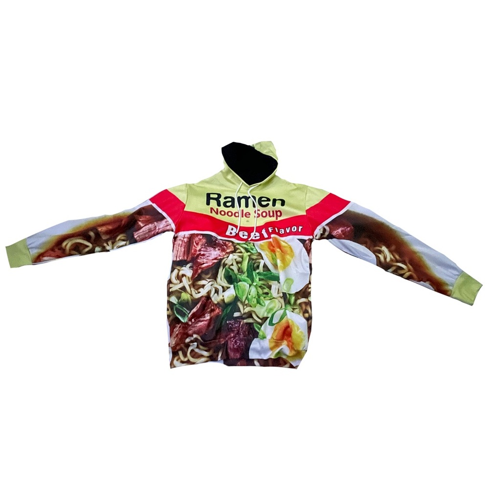 Ramen Noodle Soup Beef Flavor Sweater Size Large